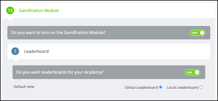 Gamification Leaderboard